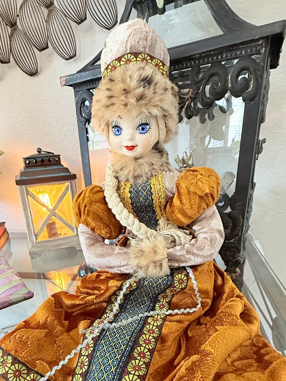 OOAK 1960's Hand Painted Russian Doll